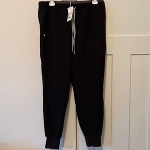 Figs scrubs black joggers never worn